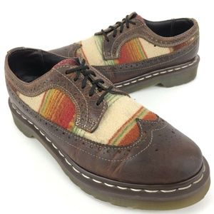 Rare Dr. Martens Pendleton Wingtip Brogue Shoes